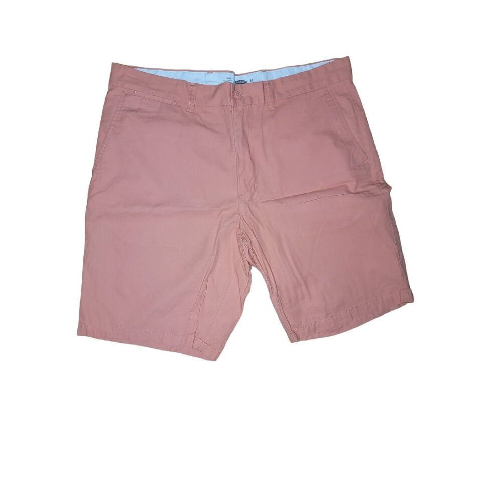 Old Navy Mens Slim Fit Coral Pink Shorts Size 36 100% Cotton